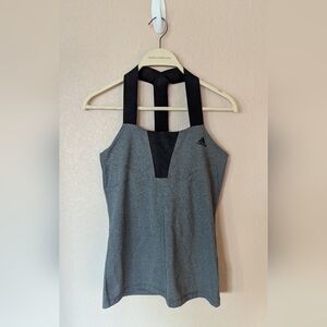 Adidas Gray and Black Athletic Tank Top Size Small